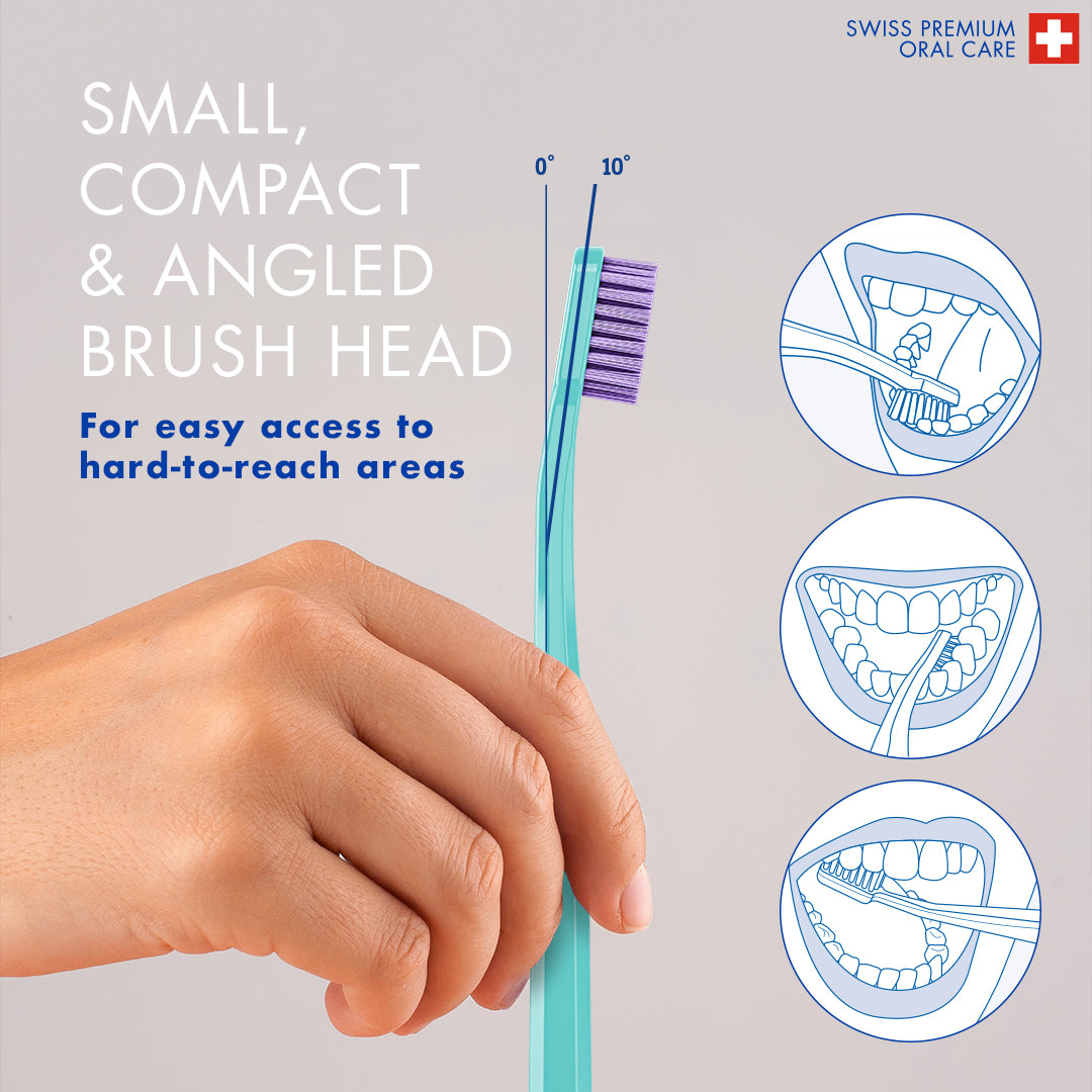 Curaprox CS 1560 Soft Toothbrush, Blister Single Piece Assorted Colors.