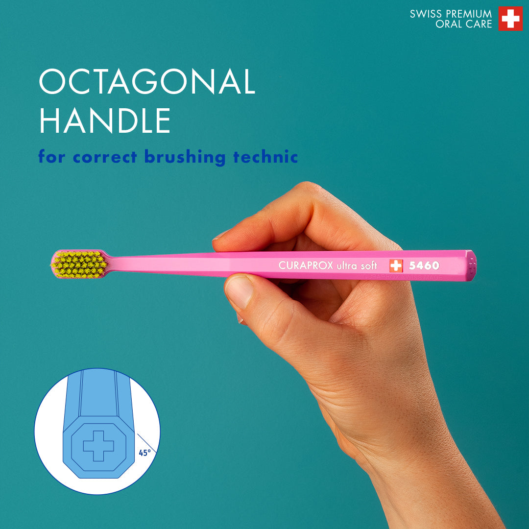 Curaprox CS 5460 Ultra Soft Toothbrushes, Blister Single Pack Assorted Colors.
