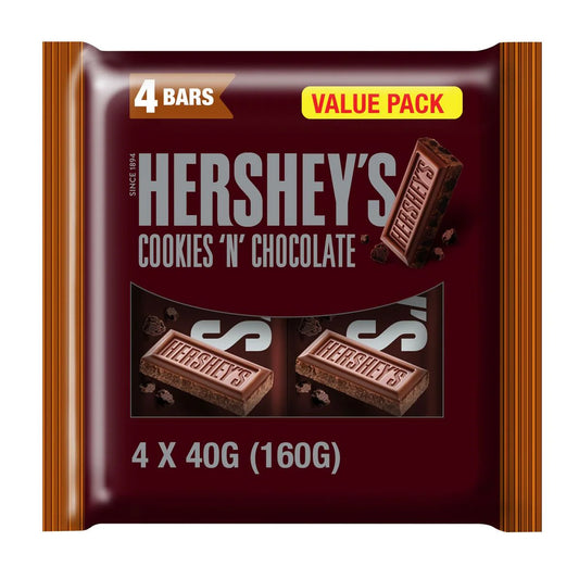 Hershey's Cookies 'n' Chocolate Value Pack 4 x 40 g(160gm)