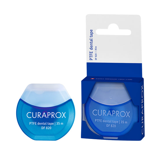 Curaprox DF 820 PTFE, dental tape, 35m