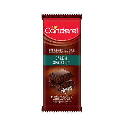 Canderel Dark Chocolate & Sea Salt, No Added Sugar - 100g