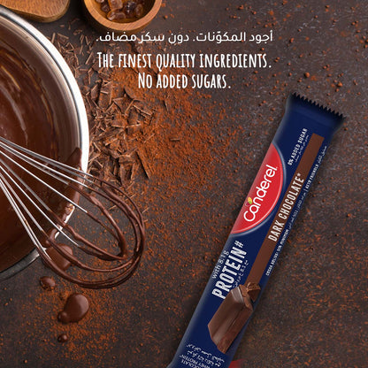 Canderel Dark Chocolate with Whey Protein, 0% Added Sugar, 30g