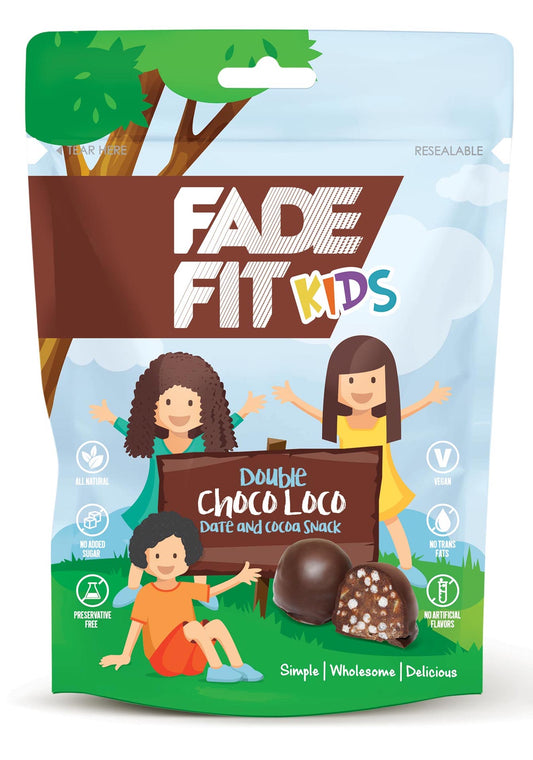 Fade Fit Kids Double Choco Loco Energy Balls 48g