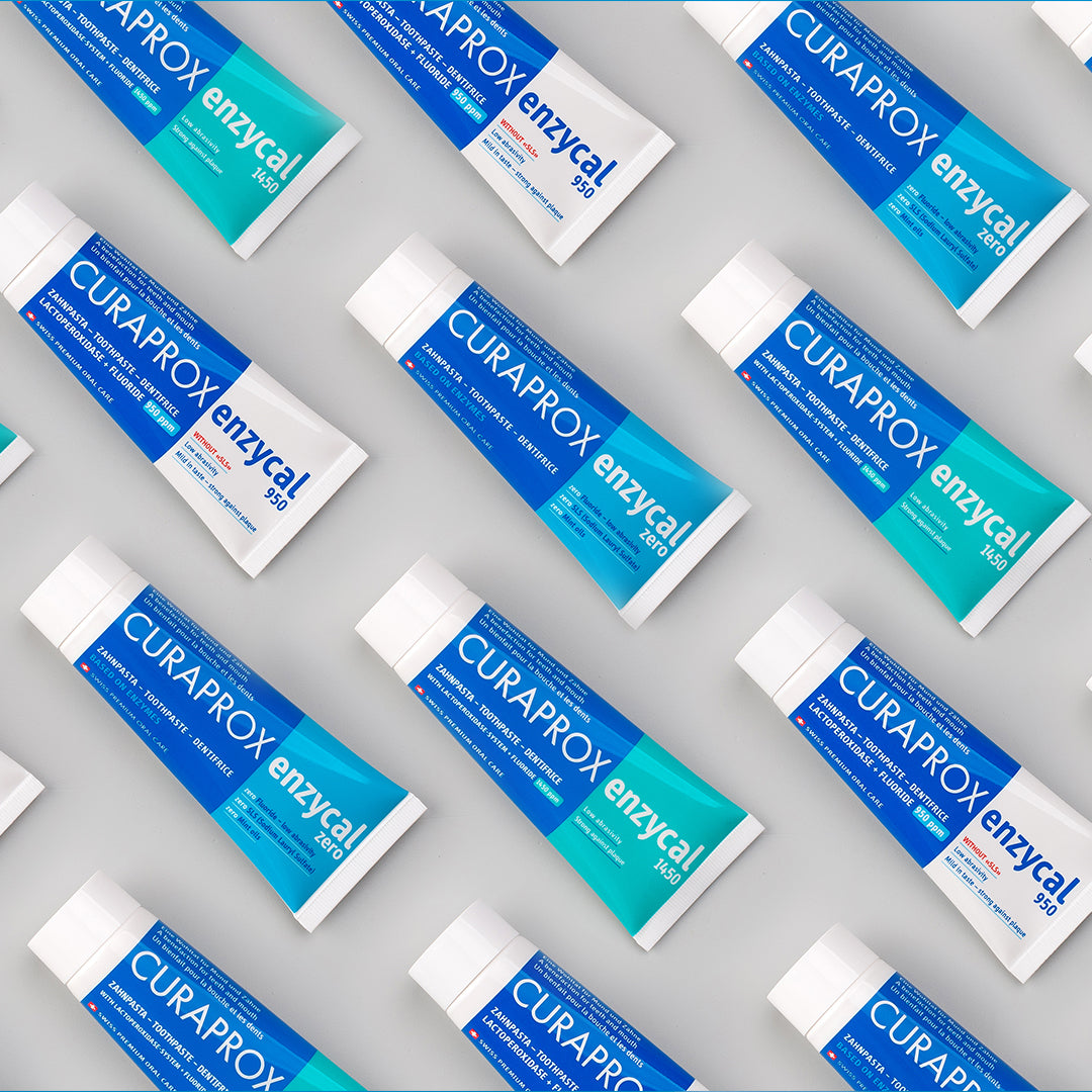 CURAPROX Enzycal Zero Toothpaste 75ml – Fluoride-Free Enzyme Toothpaste for Gentle Daily Oral Care