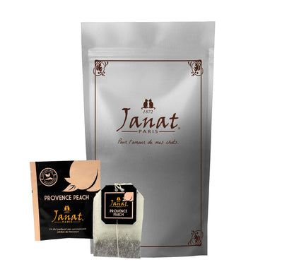 Janat Professional Series Ziplock Provence Peach 100 Tea Bags