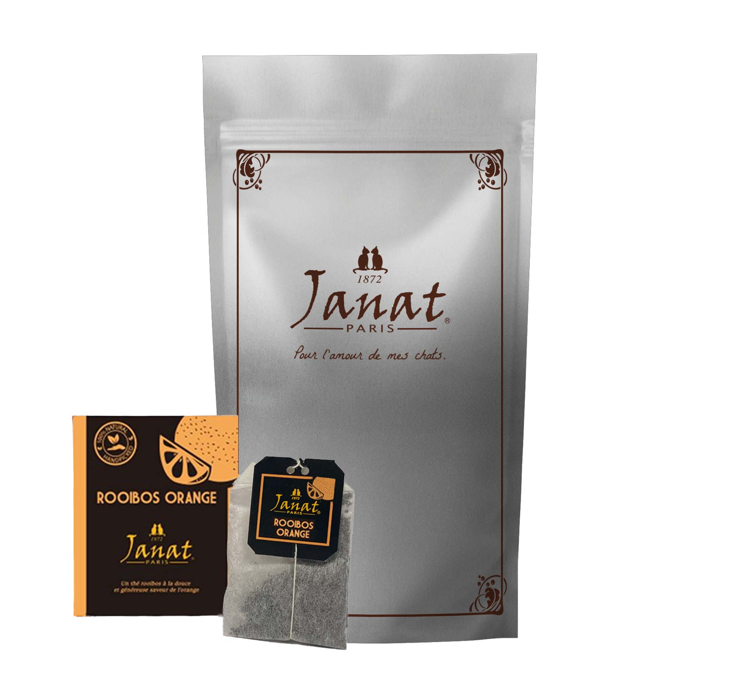 Janat Professional Series Ziplock Rooibos Orange 100 Tea Bags