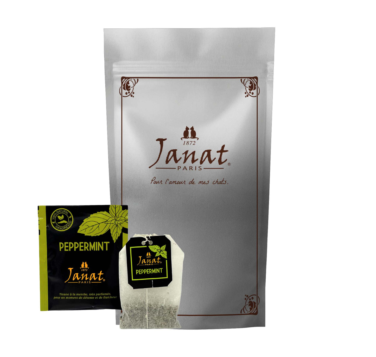 Janat Professional Series Ziplock Peppermint 100 Tea Bags