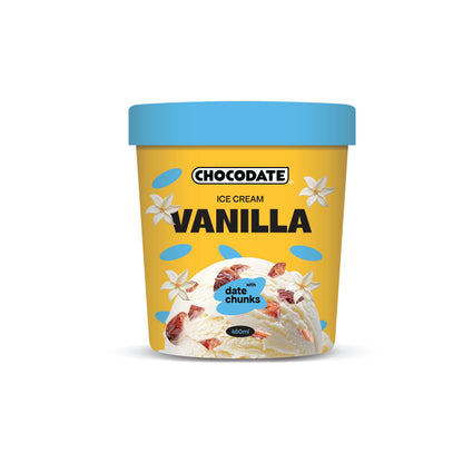 Chocodate ICE-CREAM VANILLA TUB  450ML (360G)