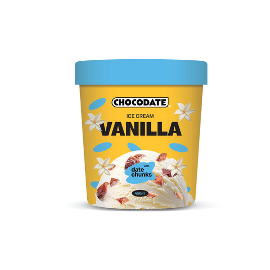 Chocodate ICE-CREAM VANILLA TUB  450ML (360G)