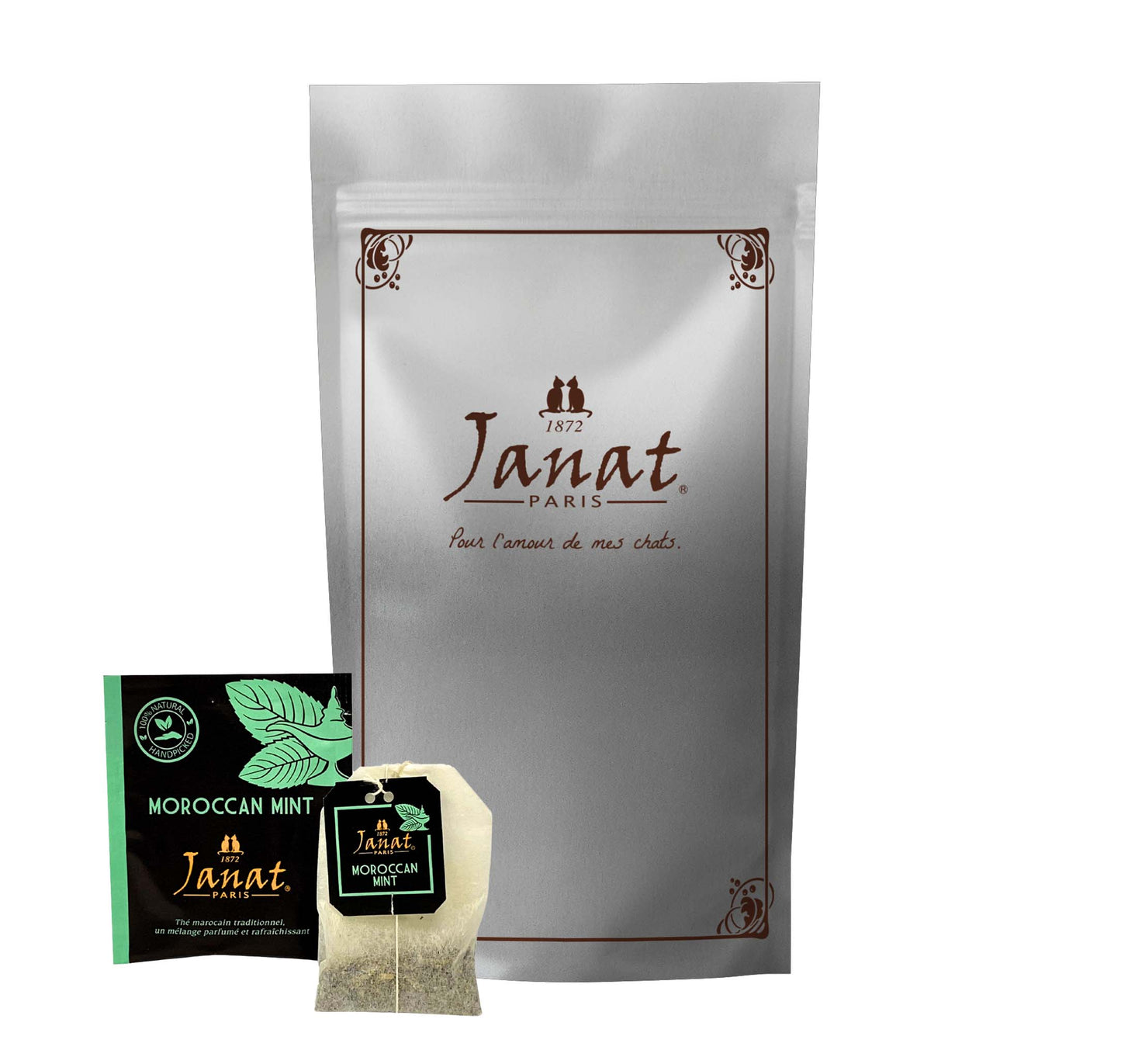 Janat Professional Series Ziplock Moroccan Mint 100 Tea Bags