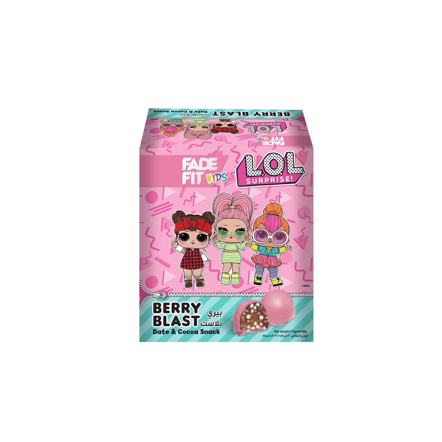 Fade Fit Kids Berry Blast Energy Balls 48g