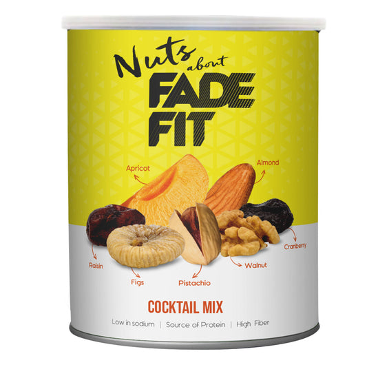 Fade Fit Cocktail Mix Nuts, Gluten Free, Low Sodium 200gm