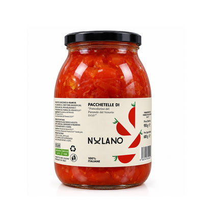 Nolano Pacchetelle of cherry tomato of piennolo. 1062ml