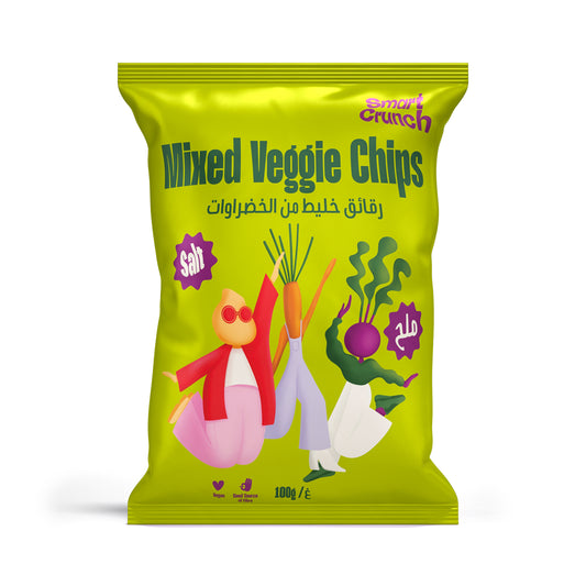 Smart Crunch Mixed Veggie Salt Chips, Vegan 100gm