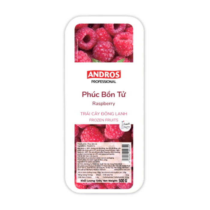 Andros Chef Frozen Raspberries 500gm