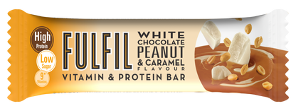 Fulfil White Chocolate Peanut & Caramel Flavour ,Low Sugar, High Protein, With 9 Vitamins, 55gm
