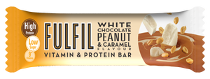 Fulfil White Chocolate Peanut & Caramel Flavour ,Low Sugar, High Protein, With 9 Vitamins, 55gm