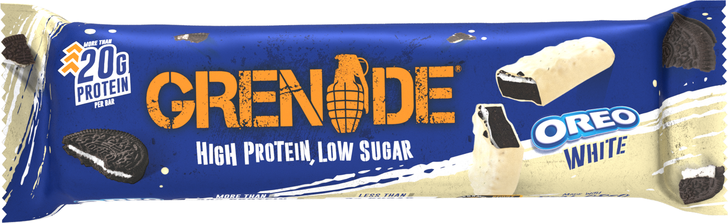 Grenade White Oreo Bar - High Protein Bar - Low Sugar 60gm