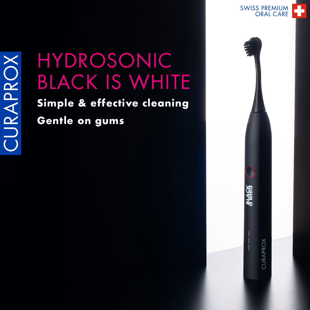 Curaprox Black is White Hydrosonic, Sonic Toothbrush