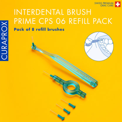 Curaprox CPS 06 prime refill, 8 pcs., turquoise, international