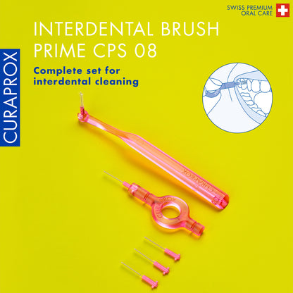 Curaprox CPS 08 prime start: 5 CPS 08 + UHS 409 and UHS 470 pink holders + caps, international