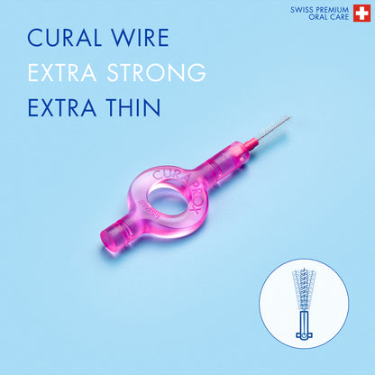 Curaprox CPS 08 prime start: 5 CPS 08 + UHS 409 and UHS 470 pink holders + caps, international