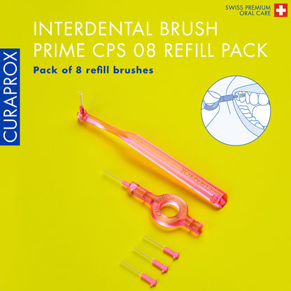 Curaprox CPS 08 prime refill, 8 pcs., pink, international