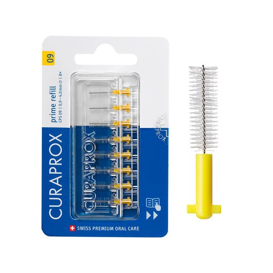 Curaprox CPS 09 prime refill, 8 pcs., yellow, international