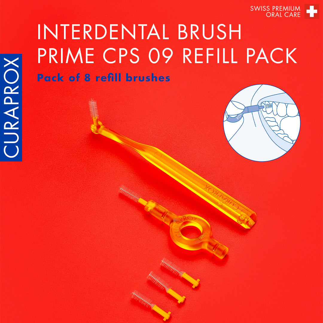 Curaprox CPS 09 prime refill, 8 pcs., yellow, international