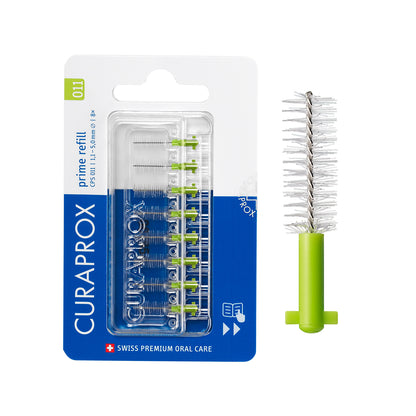 Curaprox CPS 011 prime refill, 8 pcs., lime green, international