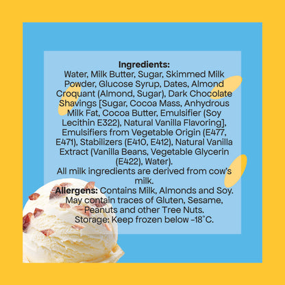 Chocodate ICE-CREAM VANILLA TUB  450ML (360G)