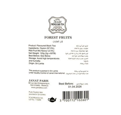 Janat French Oak Forest Fruits 60 Tea Bags