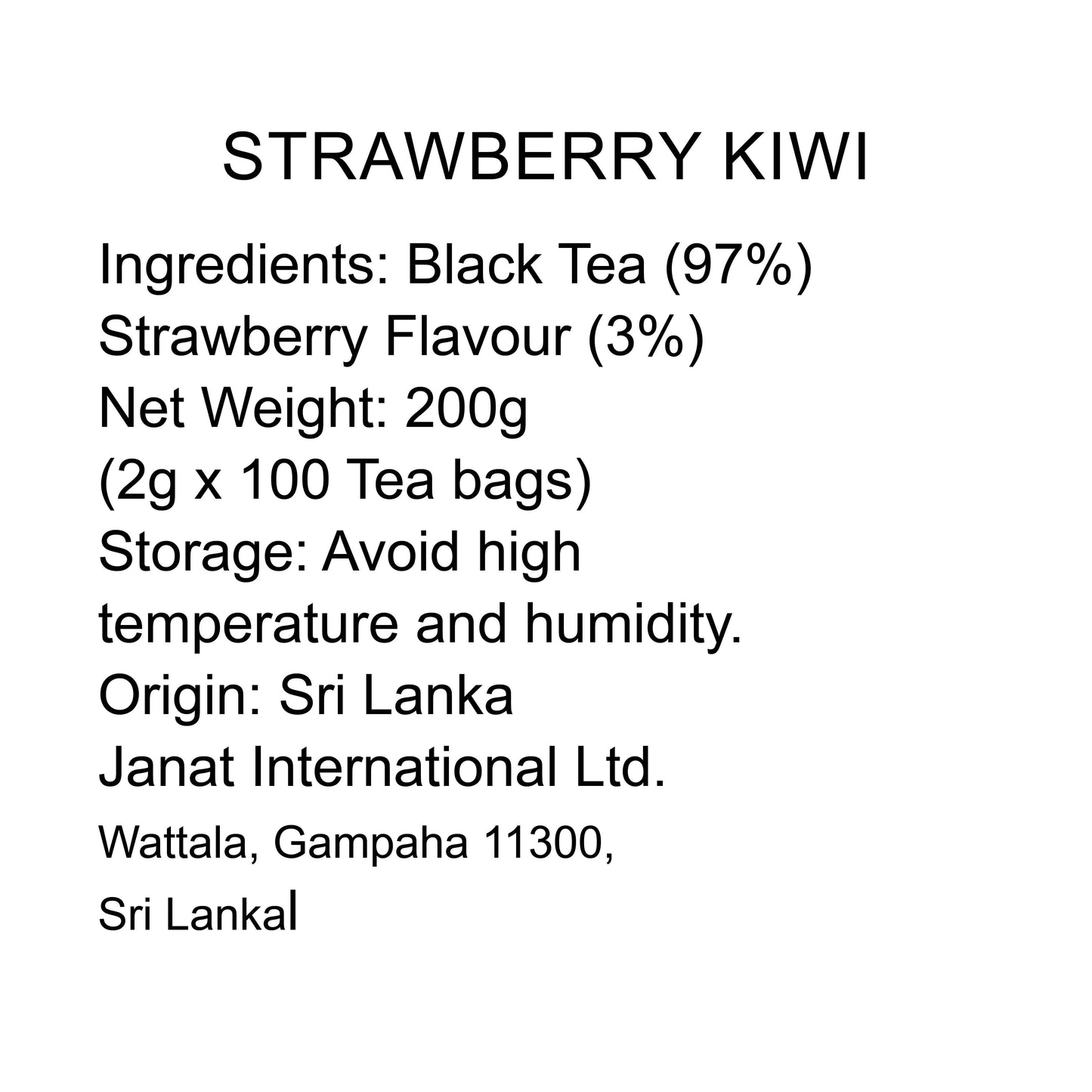 Janat Professional Series Ziplock Strawberry Kiwi 100TB