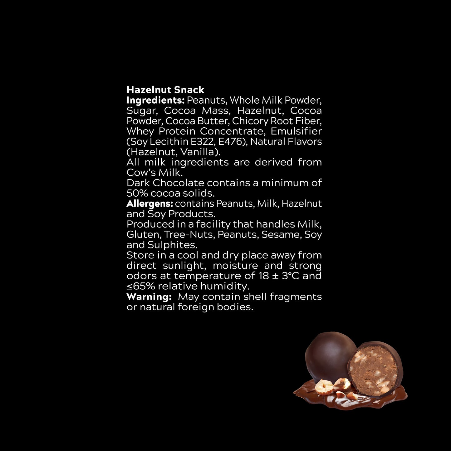 Fade Fit - Hazelnut Protein Balls 30gm