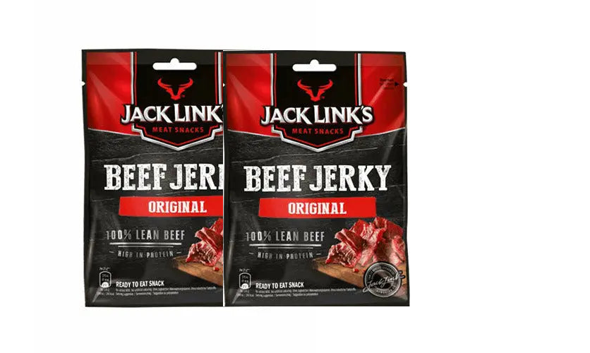 Jack Link’s Beef Jerky Original – High Protein Meat Snack – Dried Halal Beef-Dual Pack