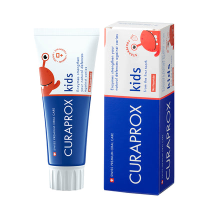 Curaprox Kids Toothpaste, Strawberry flavor, 0 ppm, 60ml
