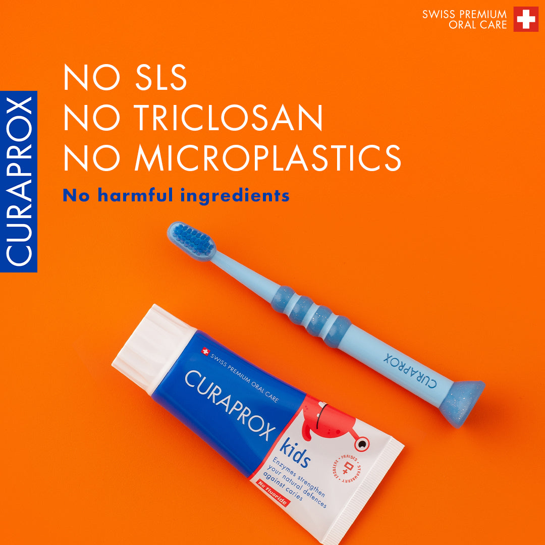 Curaprox Kids Toothpaste, Strawberry flavor, 0 ppm, 60ml