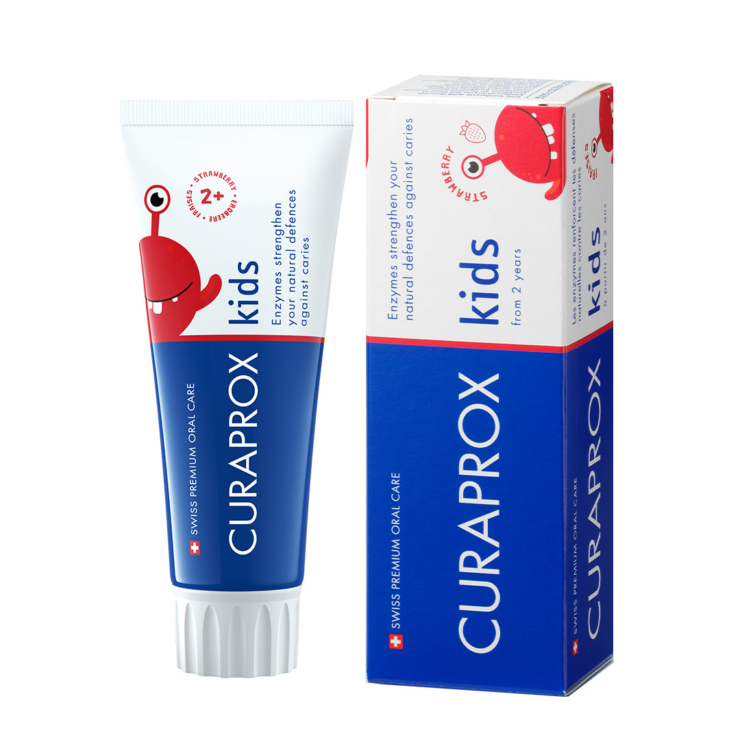 Curaprox Kids Toothpaste, Strawberry Flavor, 950 ppm, 60ml