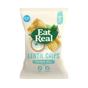 Eat Real Lentil Chips Creamy Dill 113gm Gluten Free and Vegan