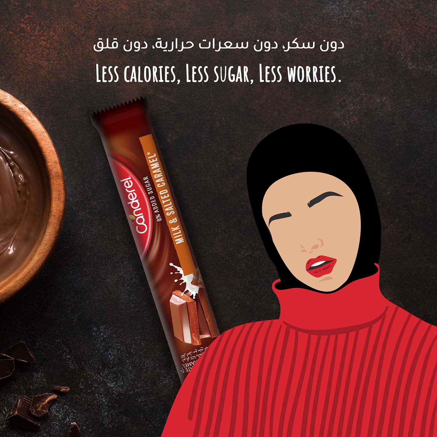 Canderel Chocolate Milk & Salted Caramel- 30gm