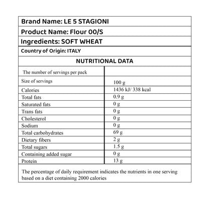 Le 5 Stagioni Farina Superior Flour 10kg