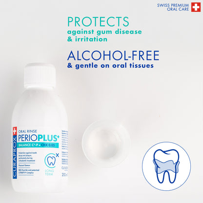 Curaprox Perio plus balance, CHX 0.05, 200ml, international