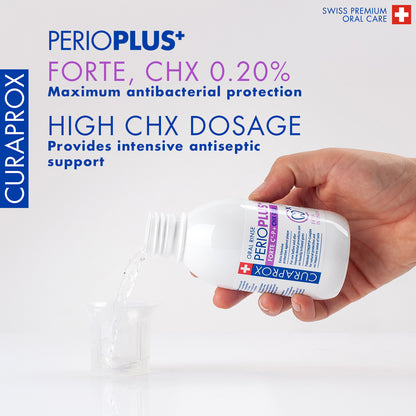 Curaprox Perio plus forte, CHX 0.20, 200ml, international