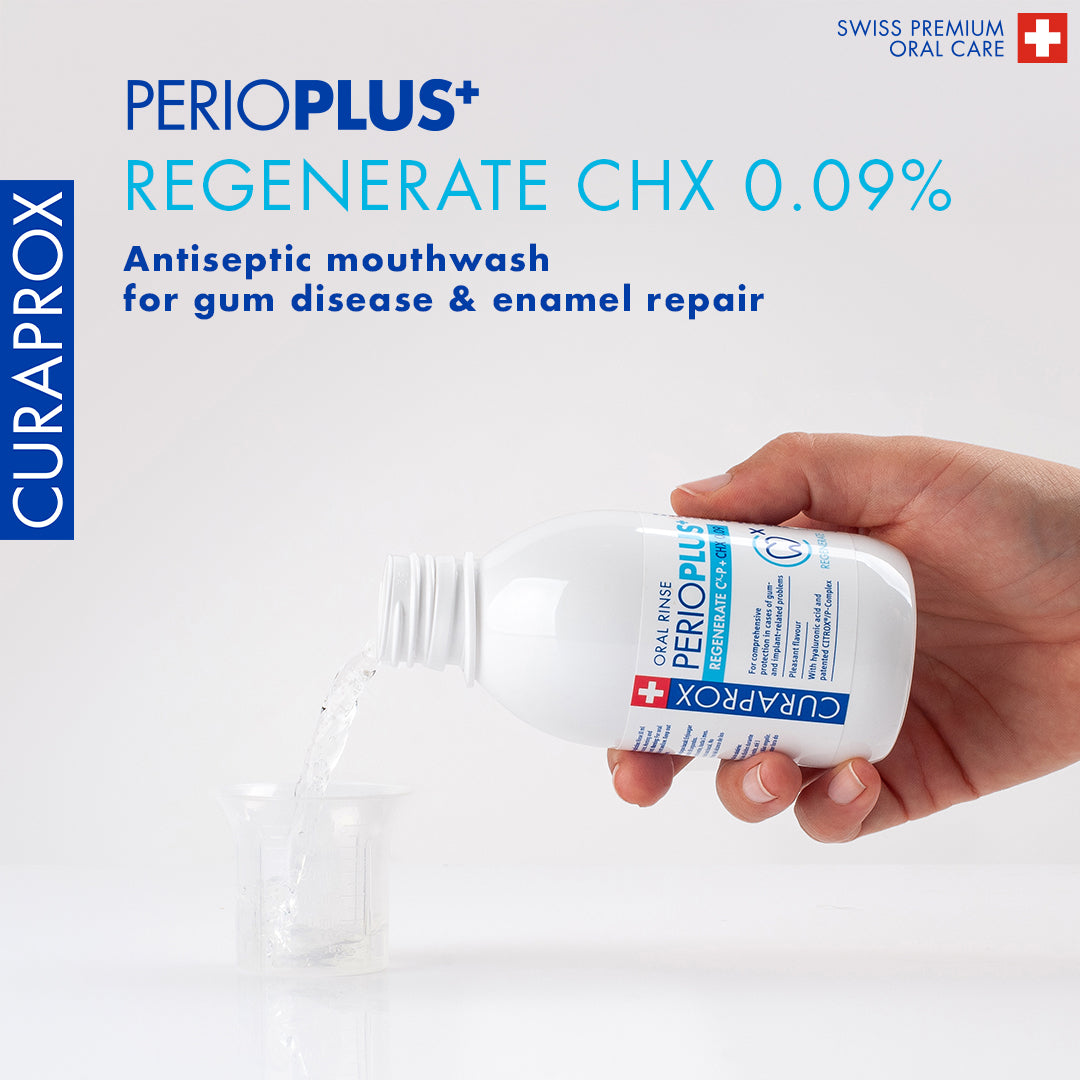 Curaprox Perio plus regenerate, CHX 0.09, 200ml, international