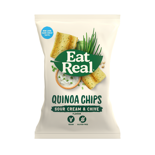 Eat Real Quinoa Sour Cream & Chive 80gm Gluten Free and Vegan