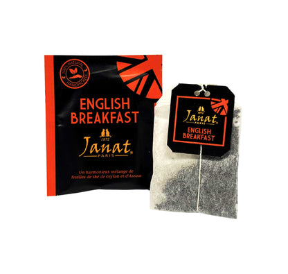 Janat Professional Series Ziplock English Breakfast 100 Tea Bags