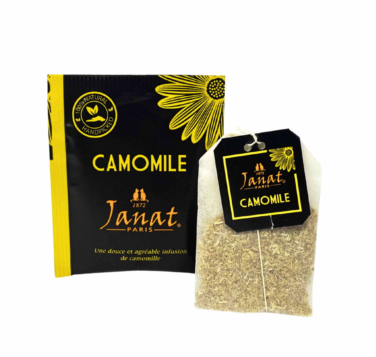 Janat Professional Series Ziplock Camomile 100 Tea Bags