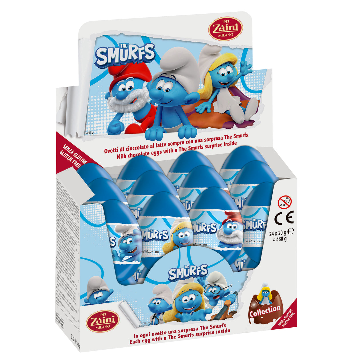 Zaini Smurfs (24 Chocolate Eggs)