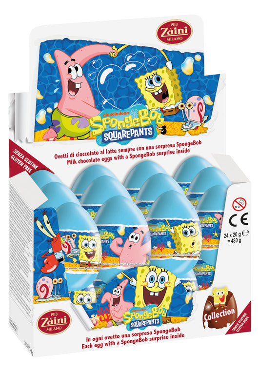 Zaini Sponge Bob Collection (24 Chocolate Eggs)