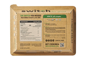 Switch 100% Plant-based Mince Meat, 500g, GMO-free, Cholesterol-free, Soy-free, Gluten-free, Dairy-free, Halal